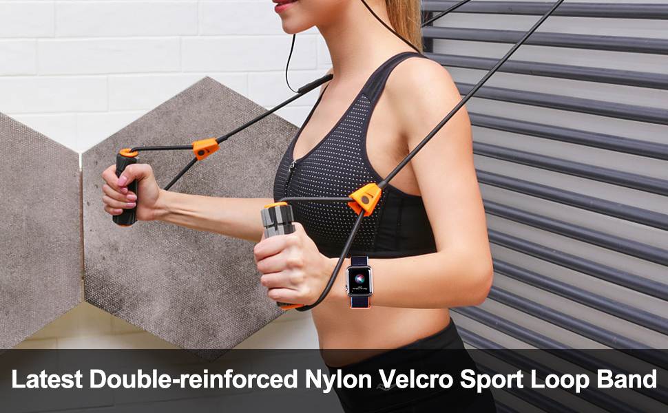 Sport Loop Band Compatible with Apple Watch Band 38mm 40mm 41mm 42mm 44mm 45mm Series 7 6 5 SE 4 3