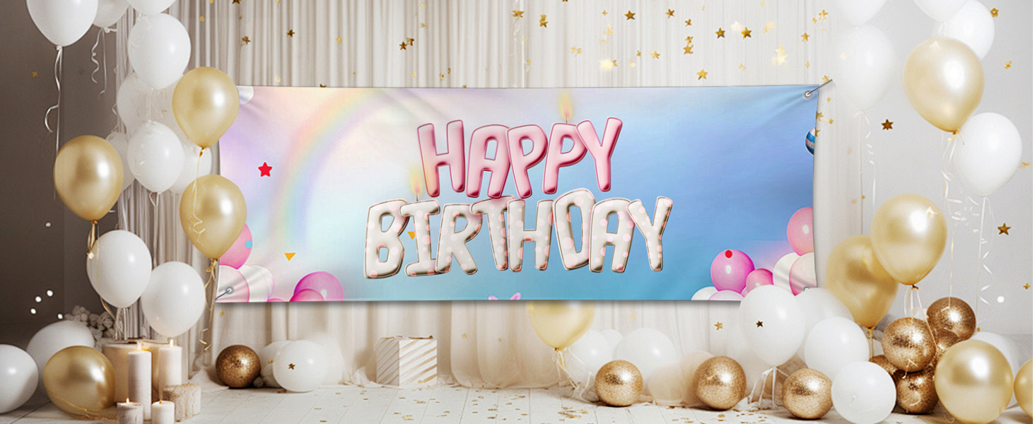 Custom Vinyl Banner Print with Hem and Grommet for Indoor