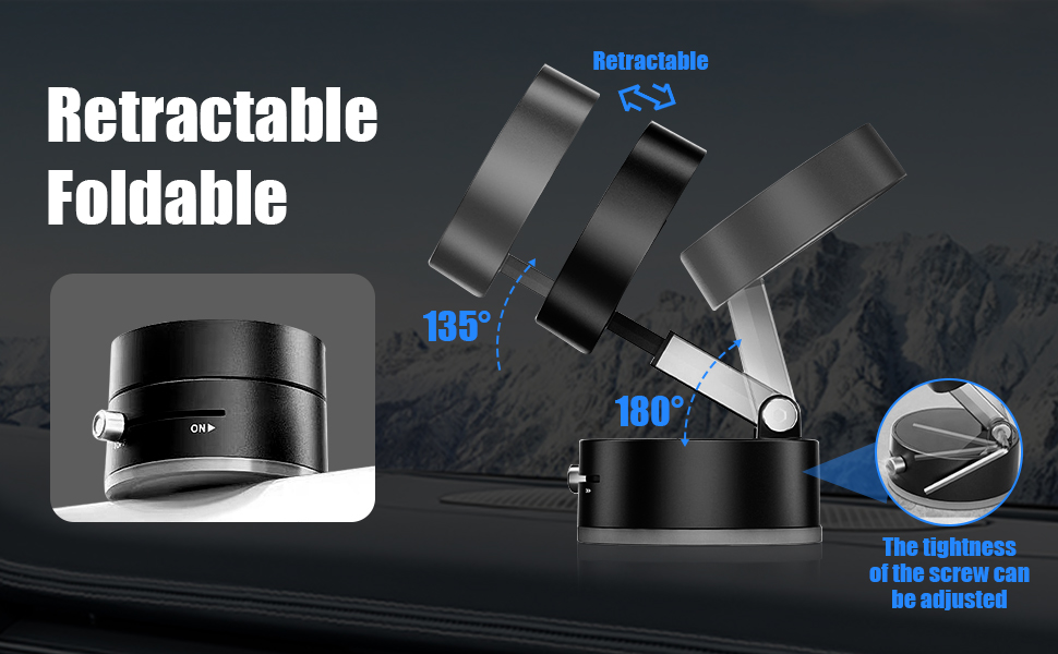 Vacuum Magnetic Suction Phone Holder