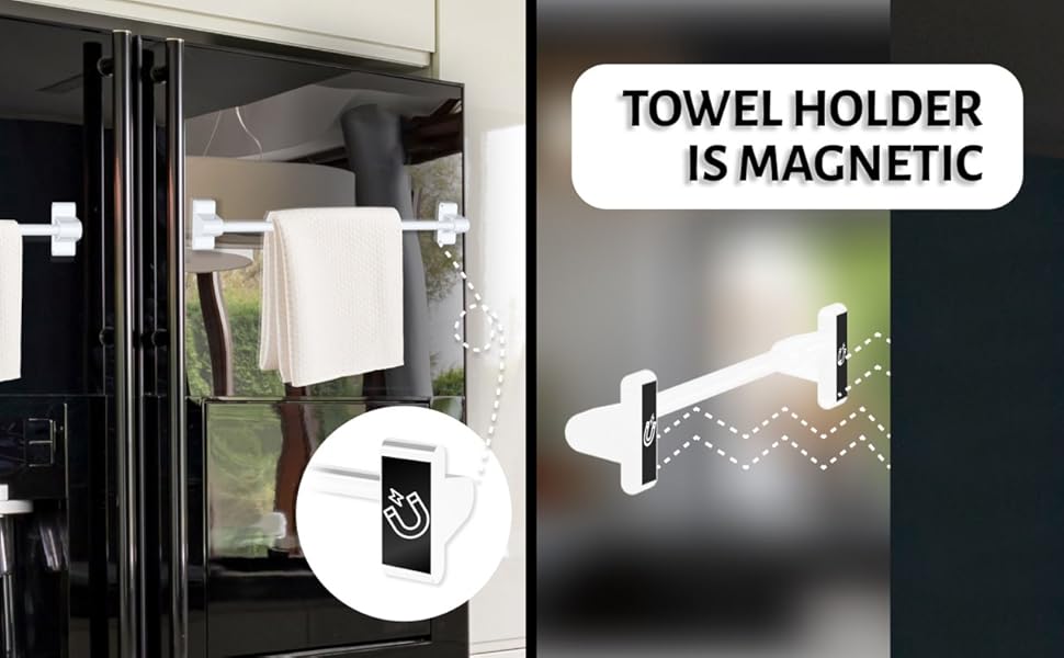Skywin Towel Holder for Refrigerator 1 Pack