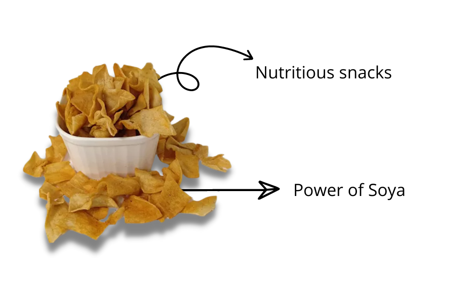 Healthy Master Baked Soya Chips with All Natural Ingredients 500 GM High in Fiber Low in