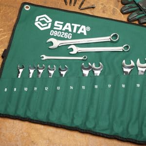 SATA 38 Piece 12 Point Combination Wrench Set | SAE 1/4