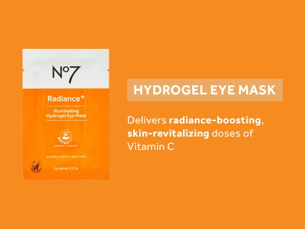 no7 skincare radiance+ hydrogel eye masks with vitamin c boost radiance