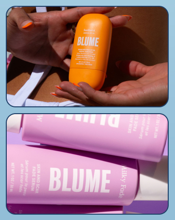 sunburst and milky fade blume for fading dark spots and hyperpigmentation