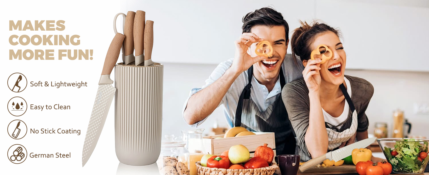 knife professional set knife set beige knife set with block knife sets for kitchen with block