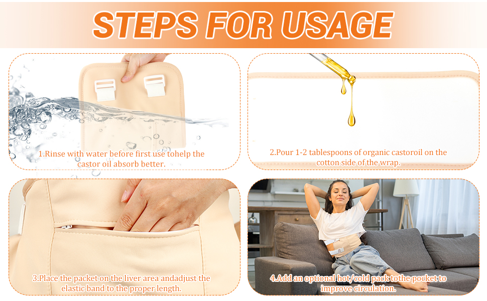 Castor Oil Pack Wrap