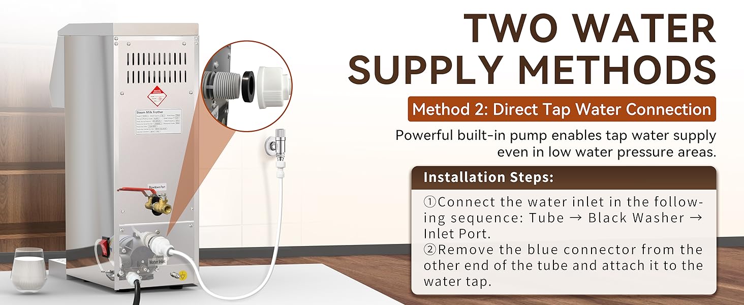 milk steamer and frother for latte