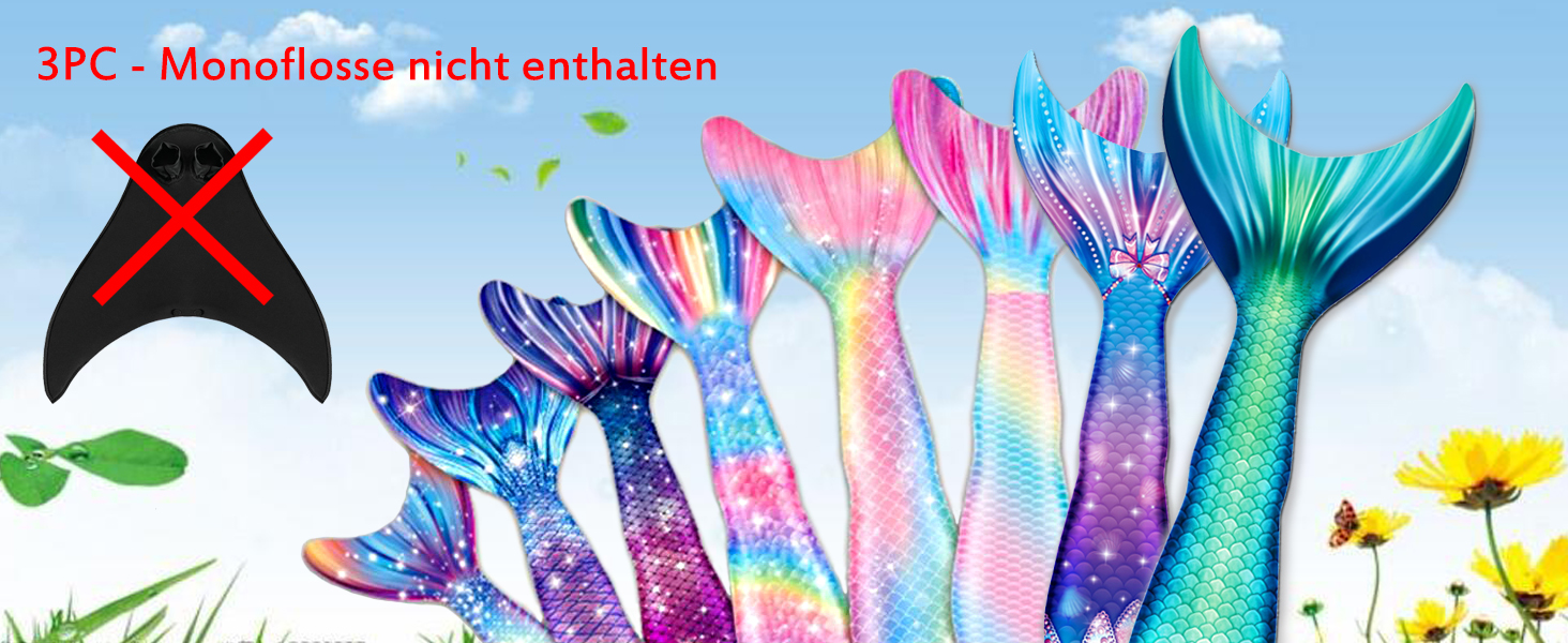 Meerjungfrauenschwanz mit Bikini