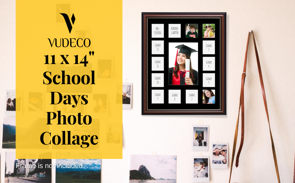 VUDECO School Picture Frame PreK 1211x14 15 Photos