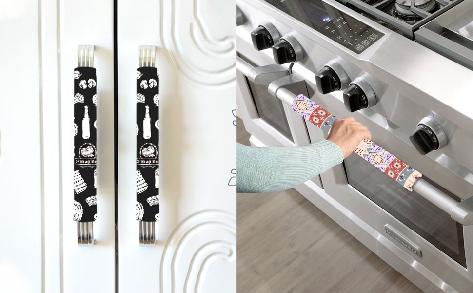 DMCXERO Refrigerator Handle Covers Set of 4 Appliance