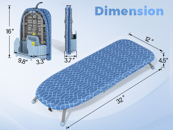 Amazon.com: APEXCHASER Ironing Board Small with Iron Holder