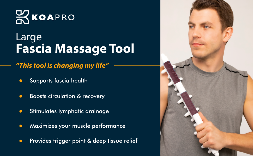 koapro self fascia massage tool massager myofascial lymphatic drainage massager trigger point