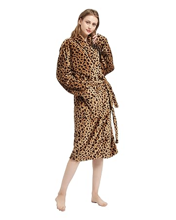 leopard bathrobe