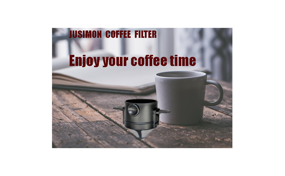 JUSIMON Collapsible Coffee Filter, Reusable Coffee Filter