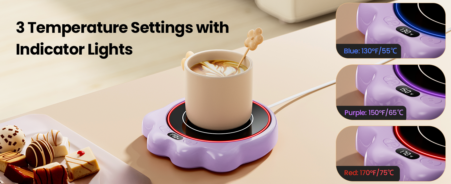 Coffee Warmer with Lights