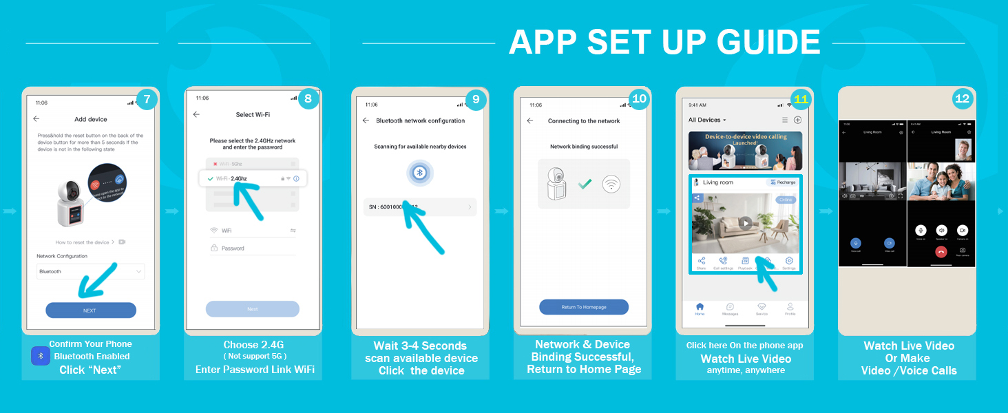 Smart Indoor Security Camera, Person Baby Motion Detection