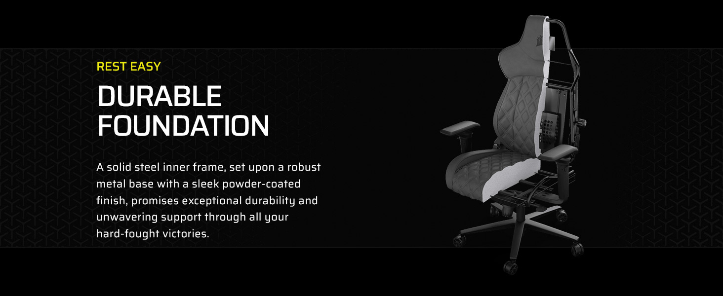 solid steel inner frame, comfortable gaming chair, gaming chair