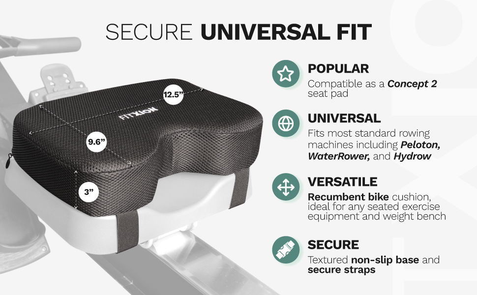 rowing, cushion, pad, machine, rower, exercise, equipment, padding, gym, concept, seat, comfort