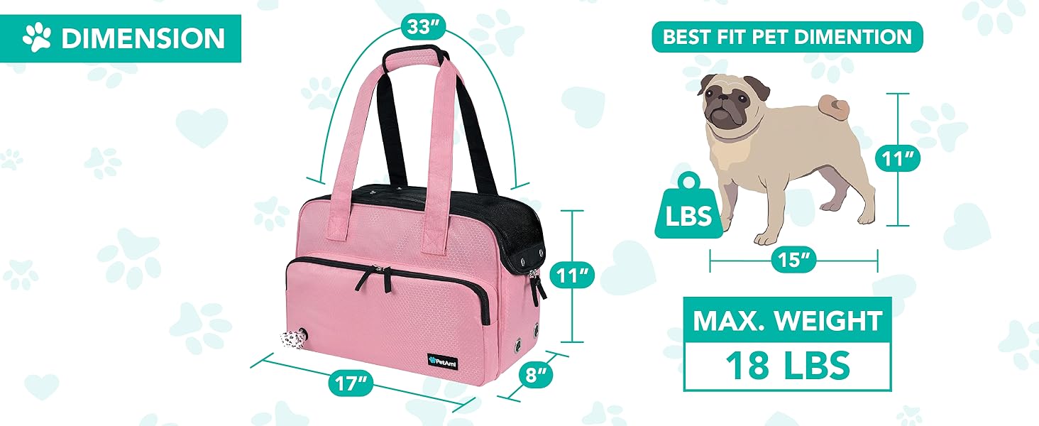 dog pet cat purse carrier small tote bag puppy travel