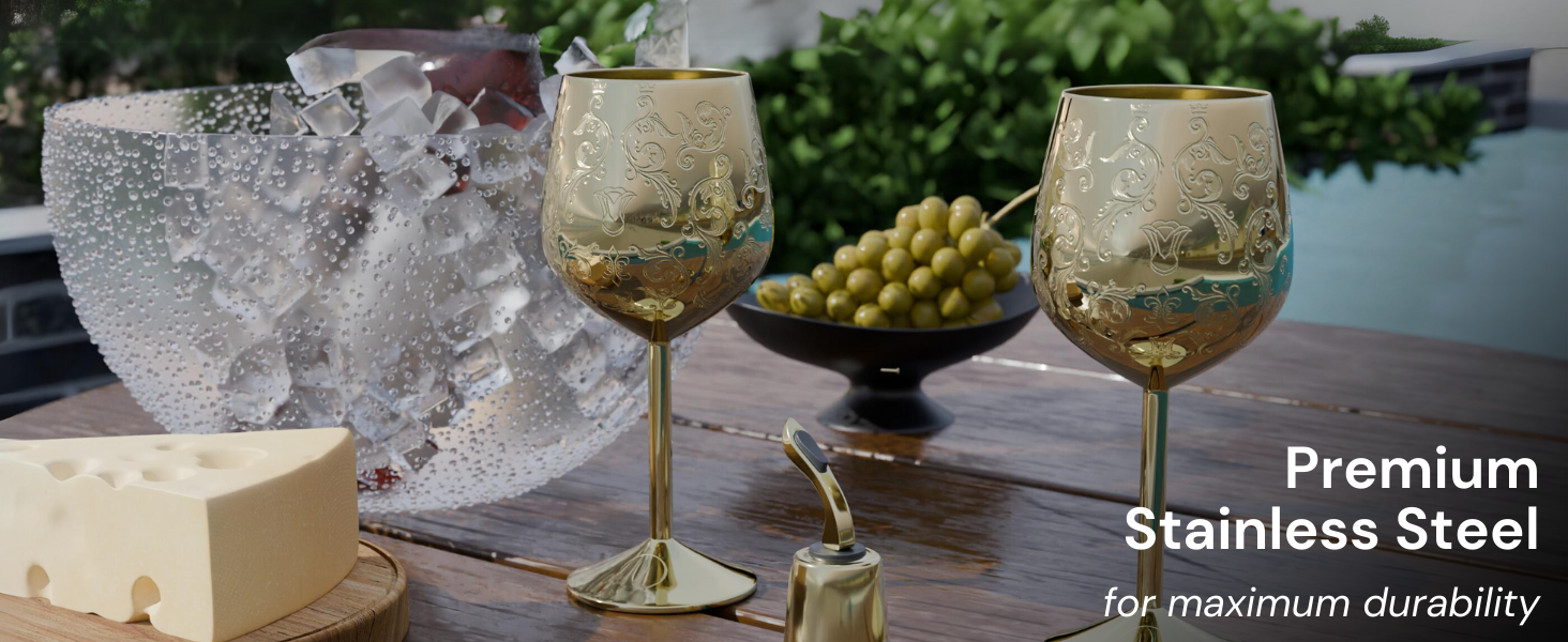 Stainless Steel Wine Glass