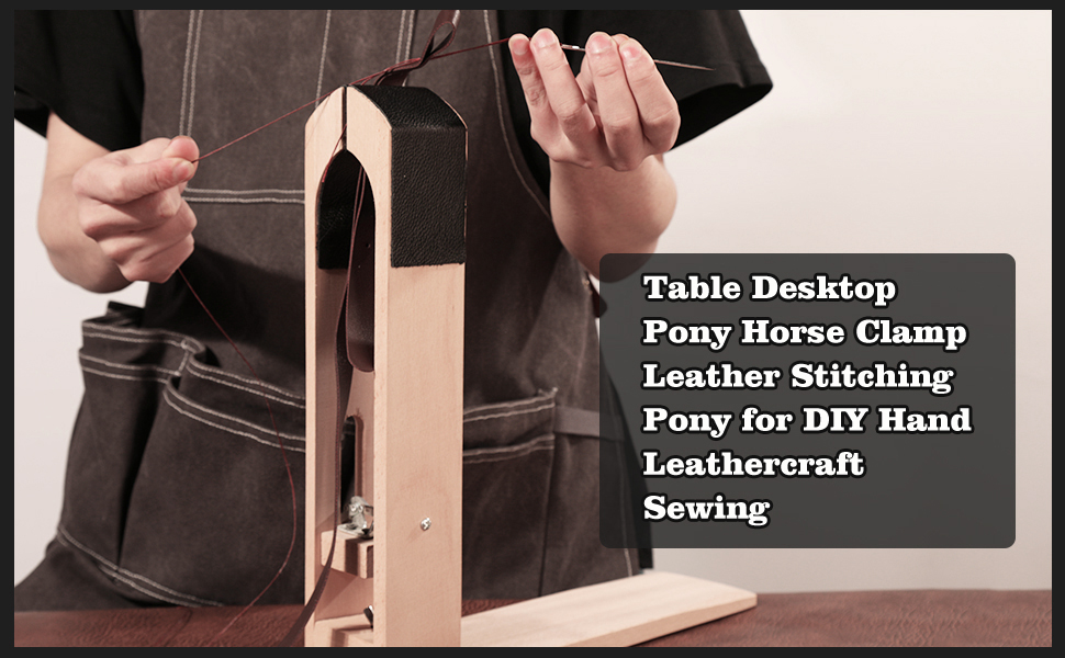 Amazon.com: LUNARM Stitching Pony Leather Table Desktop Pony