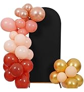 Peomeise 6FT Wedding Arch Cover，Black Arch Backdrop Cover Stretchy Spandex Backdrop Stand Covers ...