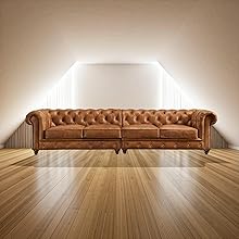 2+2=4 Seater Classic Leatherette Chesterfield Sofa Set Button Tufted