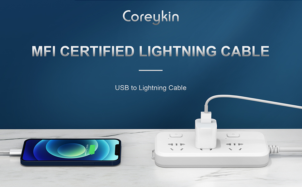 iPhone Charger Cable Lightning Cable Charger Cord【MFi Certified】3 Pack