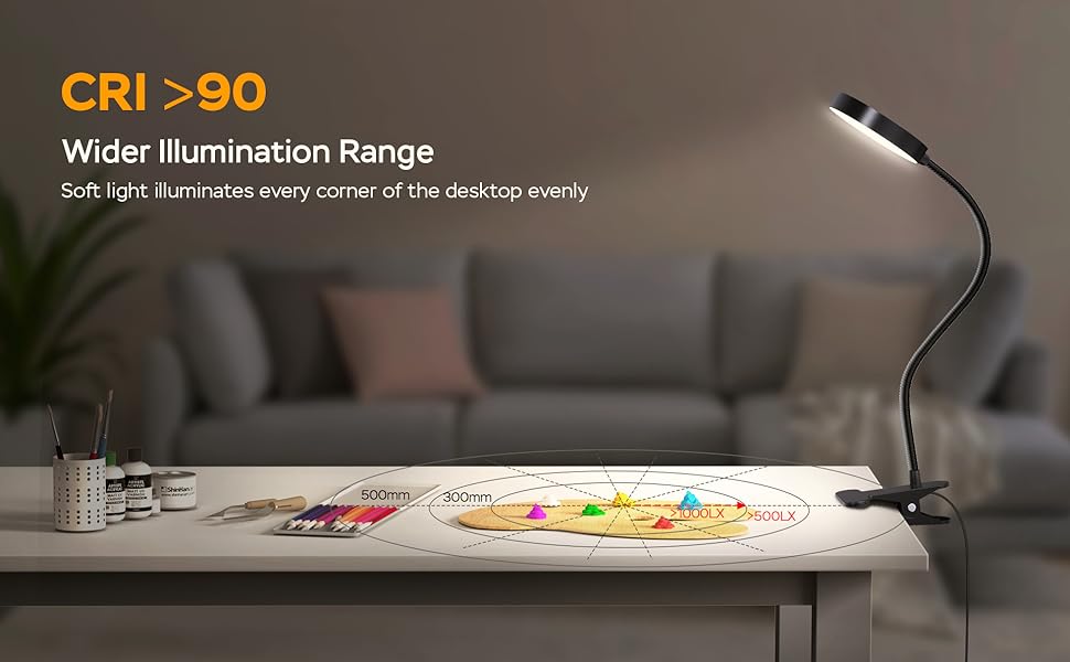 Clip on Light for Bed Reading Light, 30s/30min Timer, 5 Colors 10