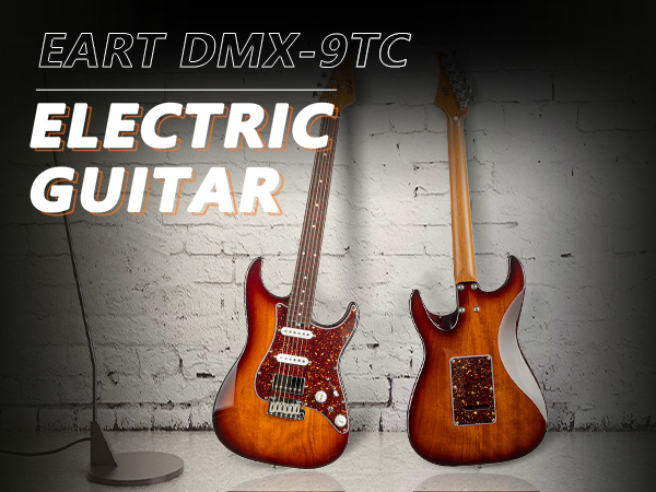 Amazon.com: EART 6 String Electric Guitars DMX-9TC Red