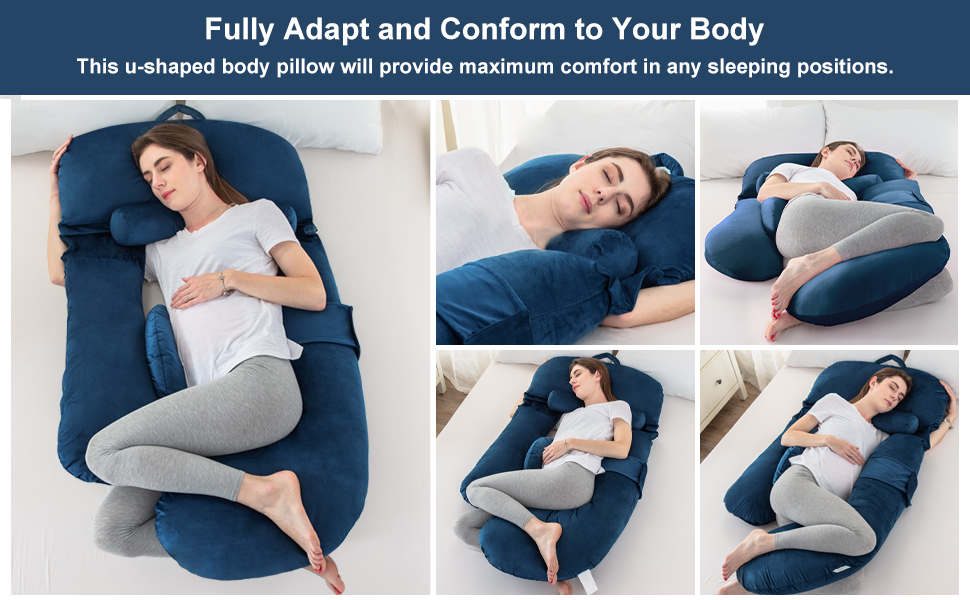 LUXETILE Pregnancy Pillow Body Support, Shredded Memory