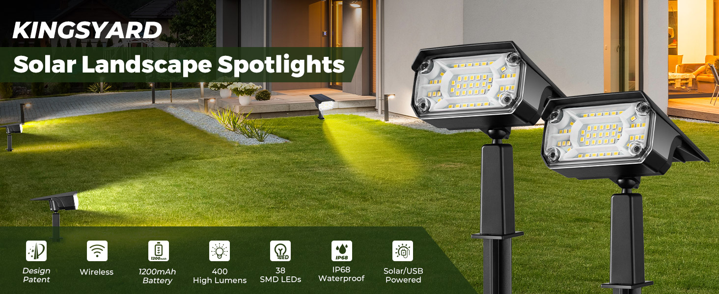 Kingsyard Solar Landscape Spotlights