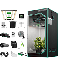 MARS HYDRO Growzelt Komplettset,FC-E1500 App Fernbedienung