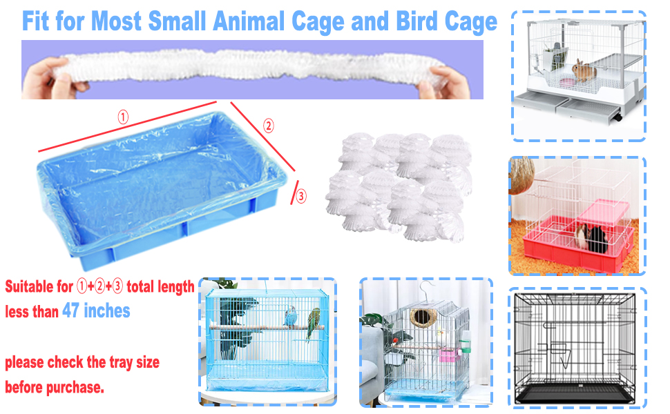Niwaes 150Pcs Disposable Rabbit Cage Liners, 26'' X 18