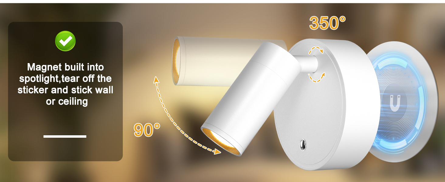 Led spotlight indoor ia easy to install