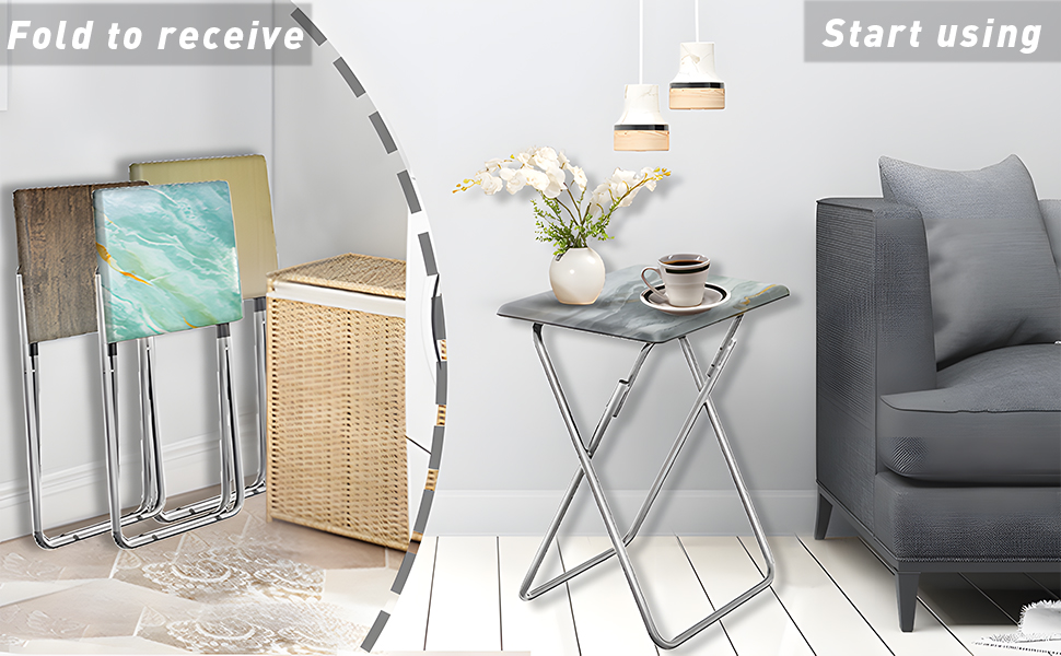 Garden 4 you Portable Folding TV Tray Dinner Snack Trays