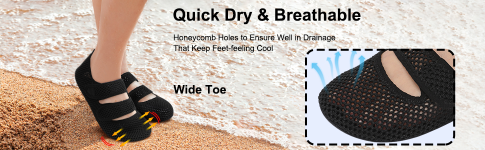 L-RUN Water Shoes Women Men Quick Dry Barefoot Beach Swimming Surfing Yoga Shoes Adjustable Wide Minimalist Sandals for Indoor Outdoor 15 water shoes women