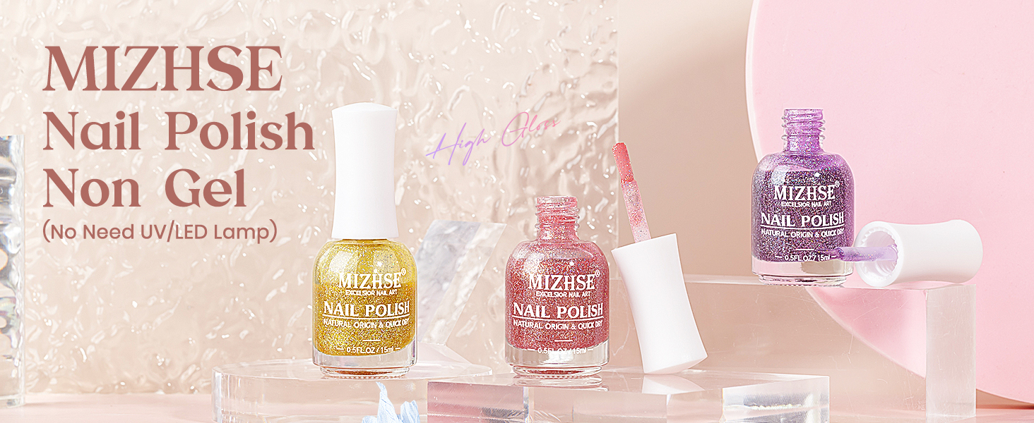 MIZHSE Nail Polish Non Gel