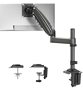 HUANUO Single Monitor Arm, Adjustable Desk Mount for 13-34 inch Screens, Holds 19.8lb, 22.44inch ...