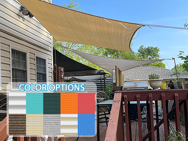 Amazon.com : Windscreen4less 20' x 23' x 31' Sun Shade Sail Right