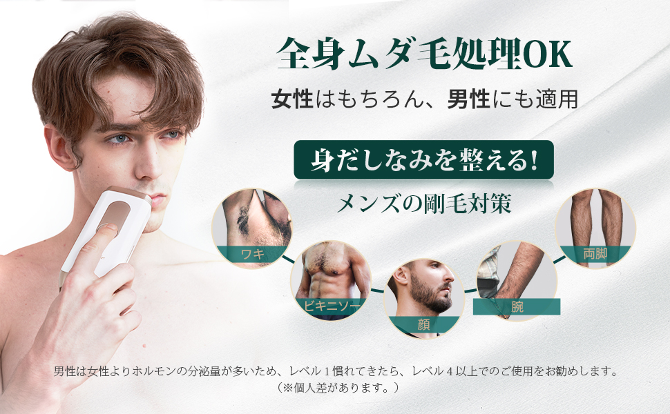 Amazon | 【サロン級IPL光脱毛器】Omuse 脱毛器 vio対応 髭 顔