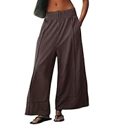 AMEBELLE Wide Leg Palazzo Pants for Women Casual Elastic Waisted Cotton Lounge Loose Trousers Pan...