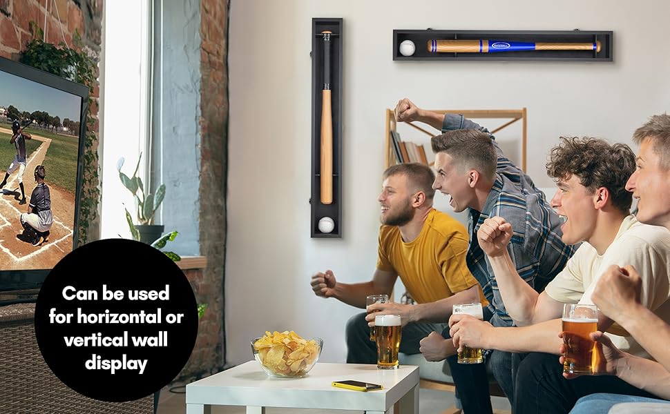 american baseball bat case sport holder rack hobby enthusiast art artwork gallery professional