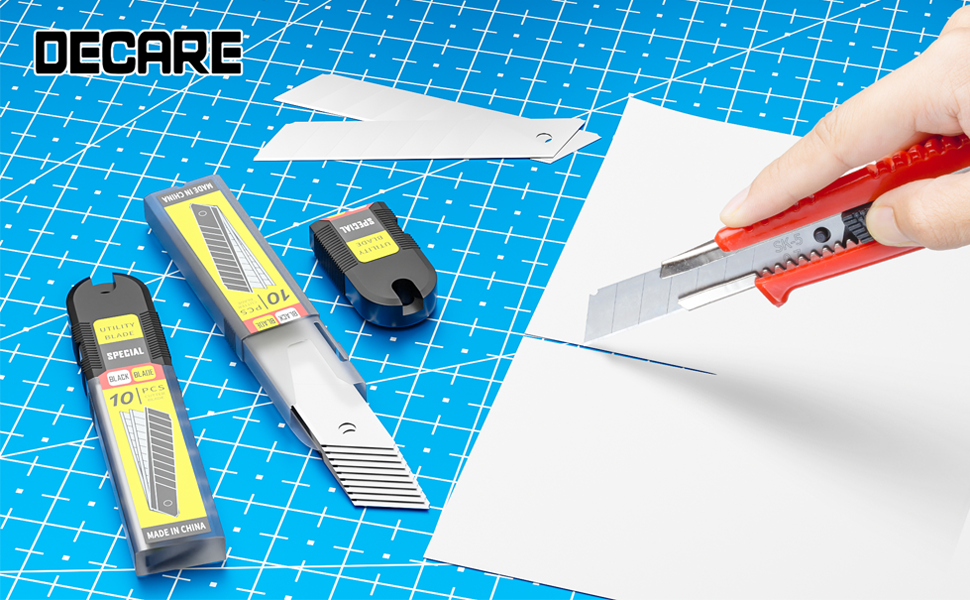 25mm Snap Off Blades, SK5 HeavyDuty Replacement Blades, 100 Pack Blades (700 segments) for