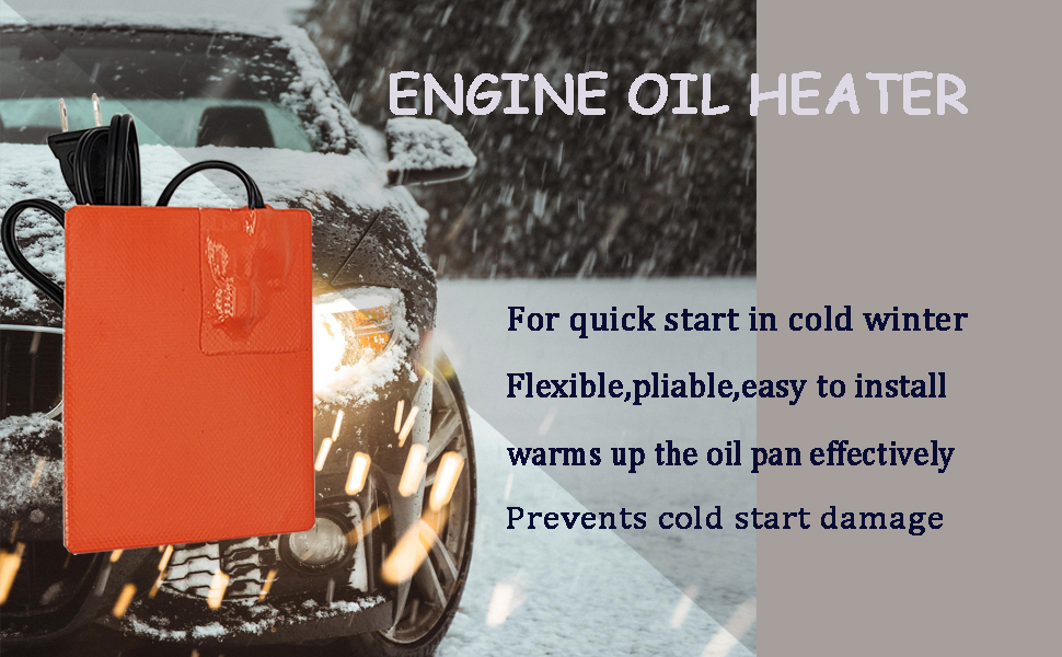 Car Truck Oil Pan Heater Pad,Car Engine Silicone Heater Pad