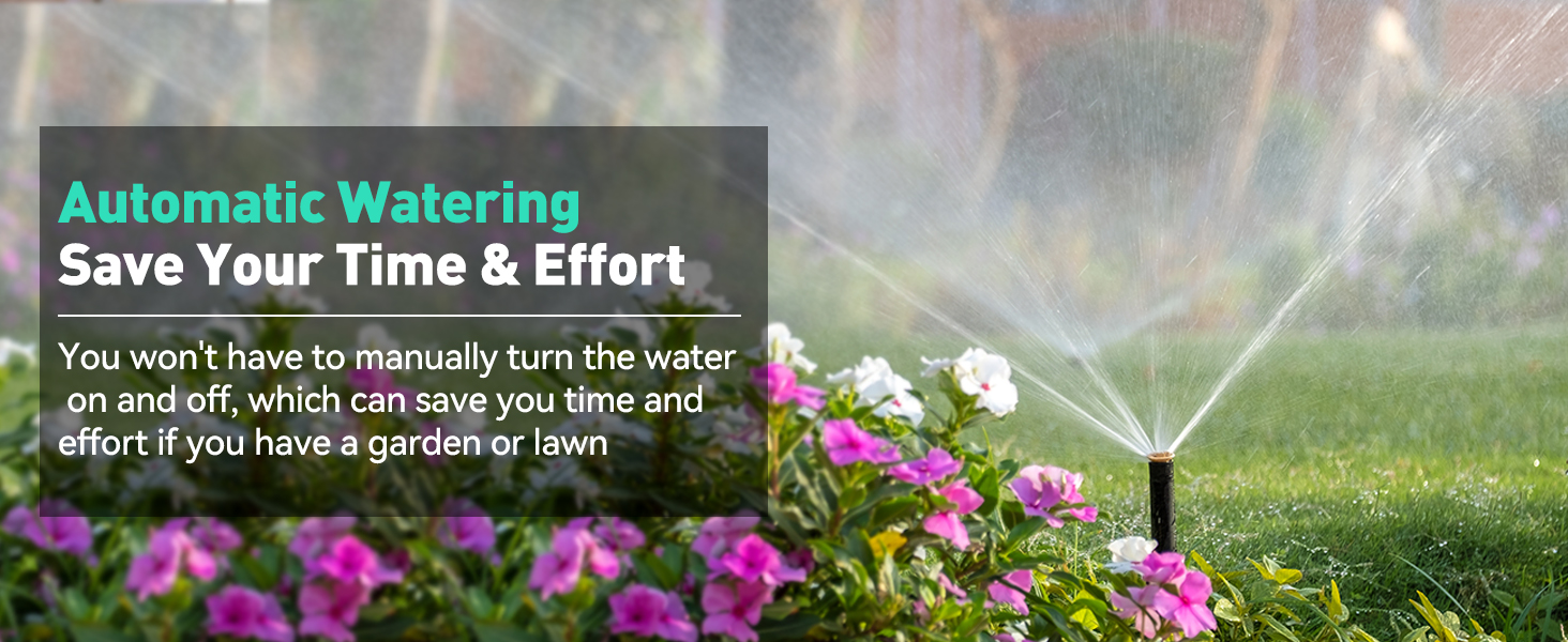 RAINPOINT Water Timer for Garden Hose 2 Zone Sprinkler