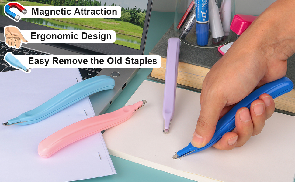 4 Pack Staple Remover Tools, Professional Stapler