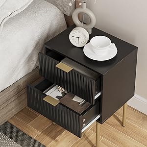 ◇SACWORKS/NIGHT TABLE SIDE TABLE Amazon.com: Seventable Nightstand with Charging Station and