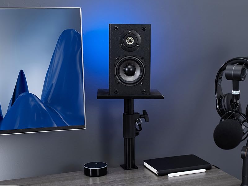 VIVO Clampon Speaker Stand Desk Mount Set, 10 x 9 inch