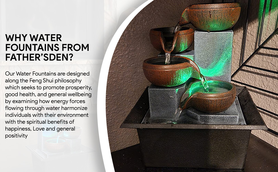 Tabletop Fountain with LED Light